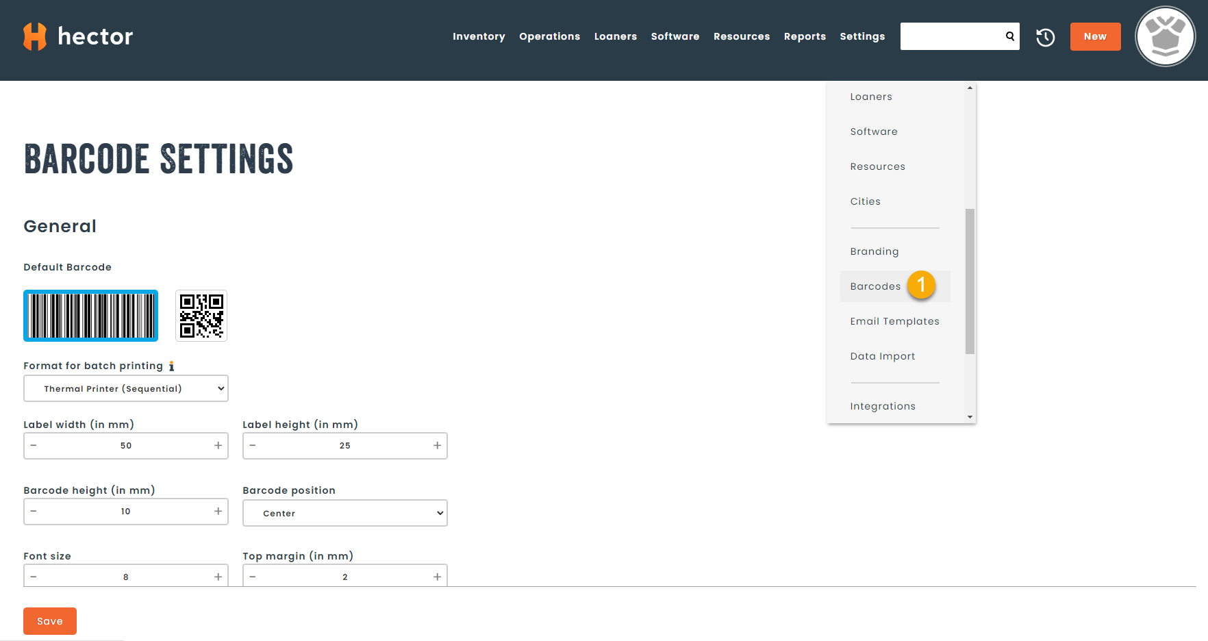 Barcode/QR generation – Knowledgebase
